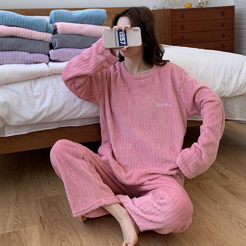 Winter Soft Velvet Pajamas Set